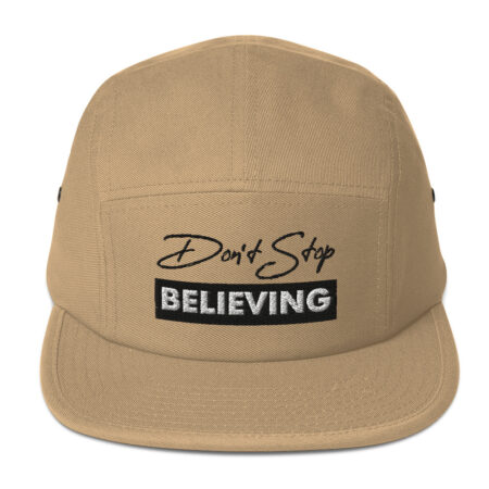 DS Believing Black Lettering | 5 Panel Cap